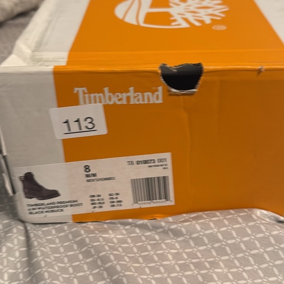 Timberland 6” waterproof size 8 men’s/10 women’s - Black - Picture 5 of 5